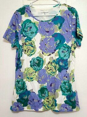 Multicolor Floral Short Sleeve Shirt